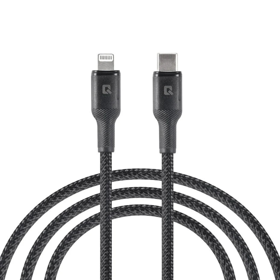 TUNIQ USB-C–Lightning-kaapeli – 100 cm – Musta