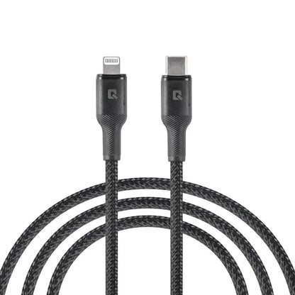 TUNIQ USB-C–Lightning-kaapeli – 100 cm – Musta
