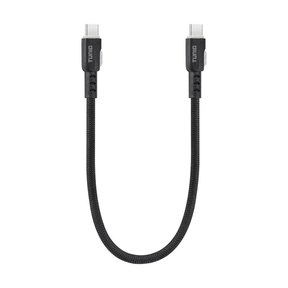 TUNIQ USB-C to USB-C Cable 30cm - Fast charging cable - Black