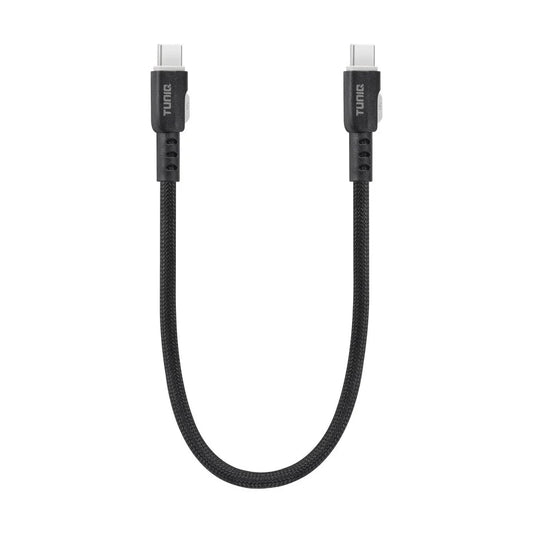 TUNIQ USB-C – USB-C -kaapeli 30cm – Pikalatauskaapeli – Musta