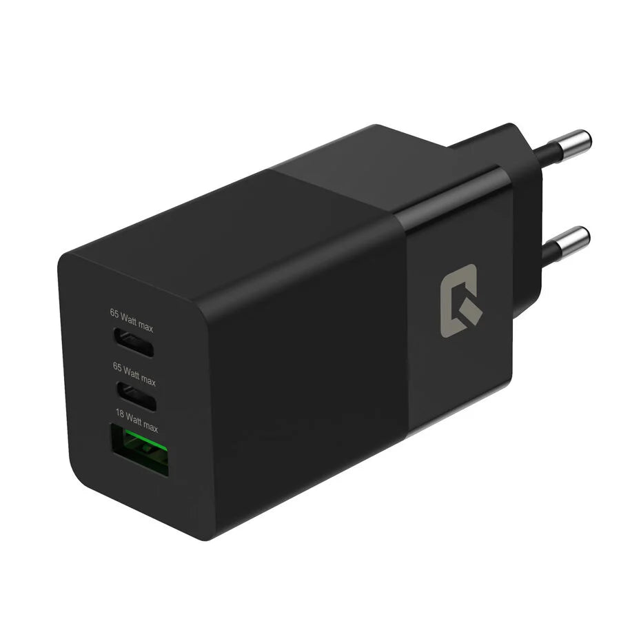 PD 65W GaN Adapter - UNIQ Accessory 3.0A Fast Charger - Black