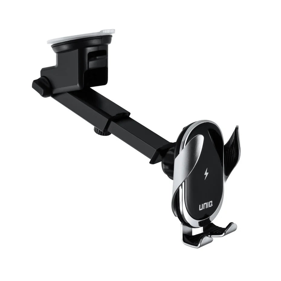 UNIQ Accessory 3-in-1 wireless Phone holder and charger for in the car - Black