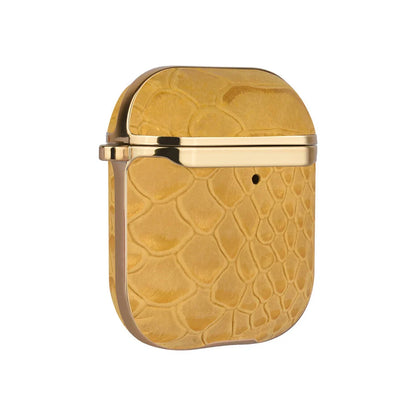 UNIQ Accessory Airpods - Airpods 2 Case - Snake Leather Yellow