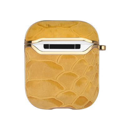 UNIQ Accessory Airpods - Airpods 2 Case - Snake Leather Yellow