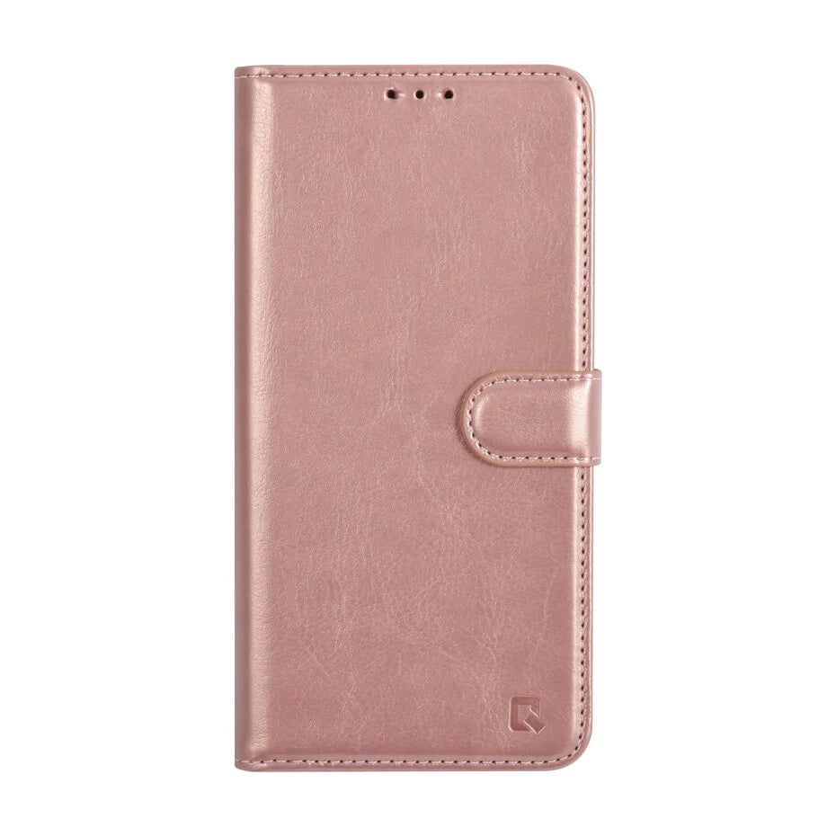 UNIQ Accessory Galaxy A04 Book type case - Card holder for 3 cards - Magnetic closure - Rose Gold