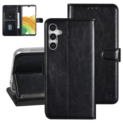 UNIQ Accessory Galaxy A24 Book type case - Card holder for 3 cards - Magnetic closure - Black