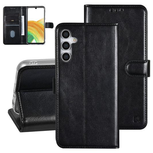 UNIQ Accessory Galaxy A24 Book type case - Card holder for 3 cards - Magnetic closure - Black
