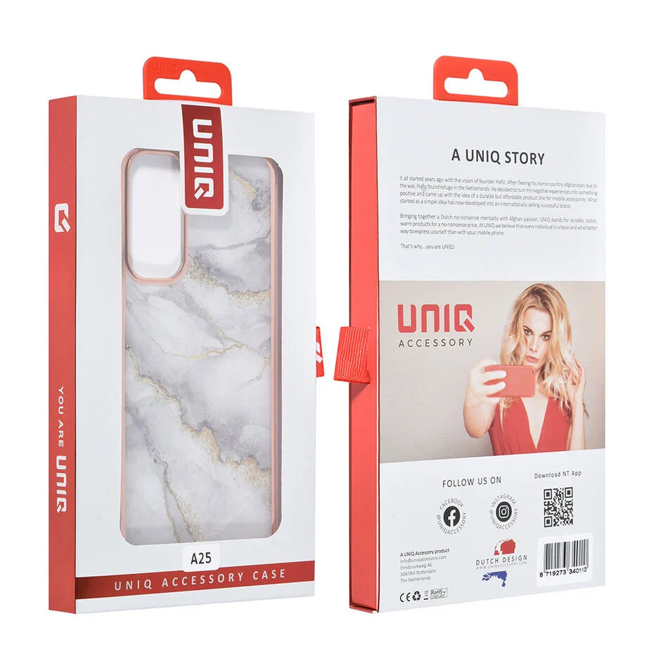 UNIQ Accessory Galaxy A25 Back cover case - Silicone - Marble White
