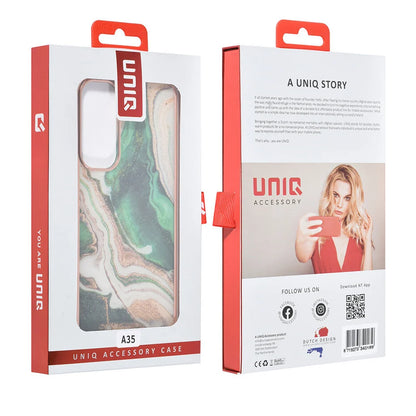 UNIQ Accessory Galaxy A35 Back cover case - Silicone - Marble Green