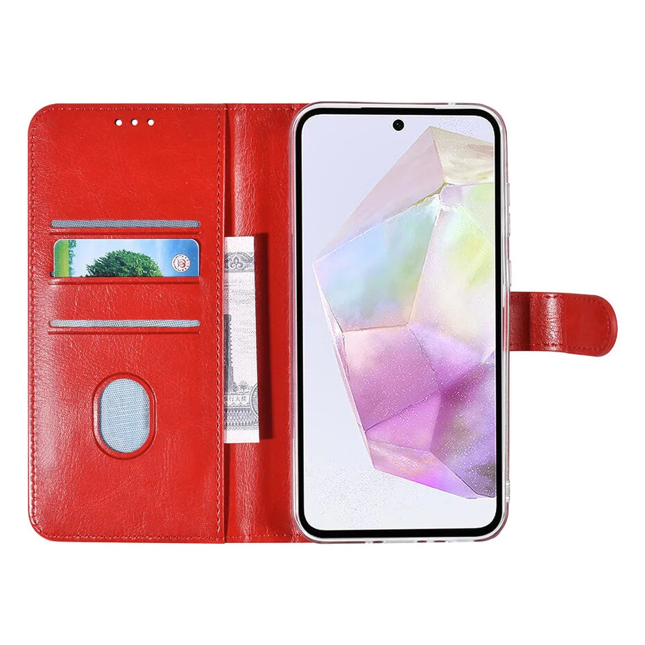 UNIQ Accessory Galaxy A35 Book type case - Pasjeshouder - Red