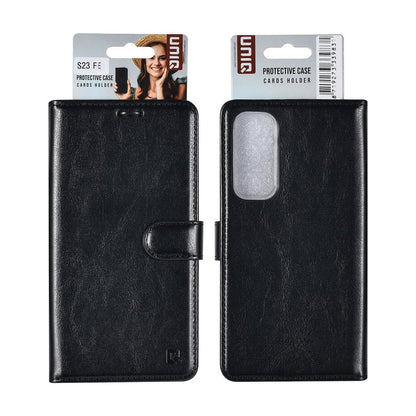 UNIQ Accessory Galaxy S23 FE Book Case hoesje Pasjeshouder - Black