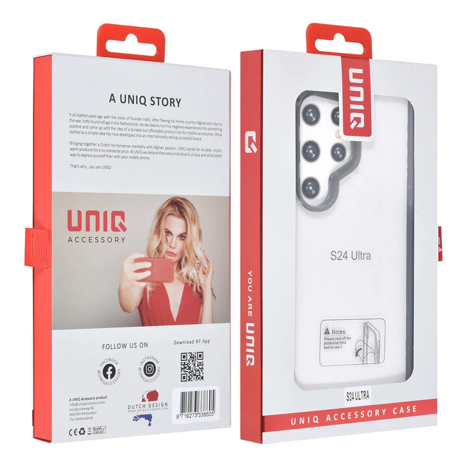 UNIQ Accessory Galaxy S24 Ultra -takakuori - Musta