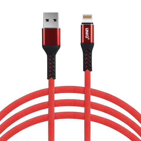 UNIQ Accessory Lightning USB Cable 200cm fast charger data transfer - Red