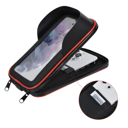 UNIQ Accessory Weatherproof Bicycle Holder - 360 degree rotatable - Red line - Black