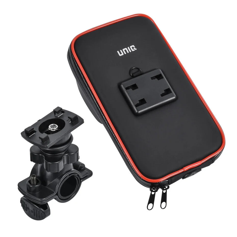 UNIQ Accessory Weatherproof Bicycle Holder - 360 degree rotatable - Red line - Black