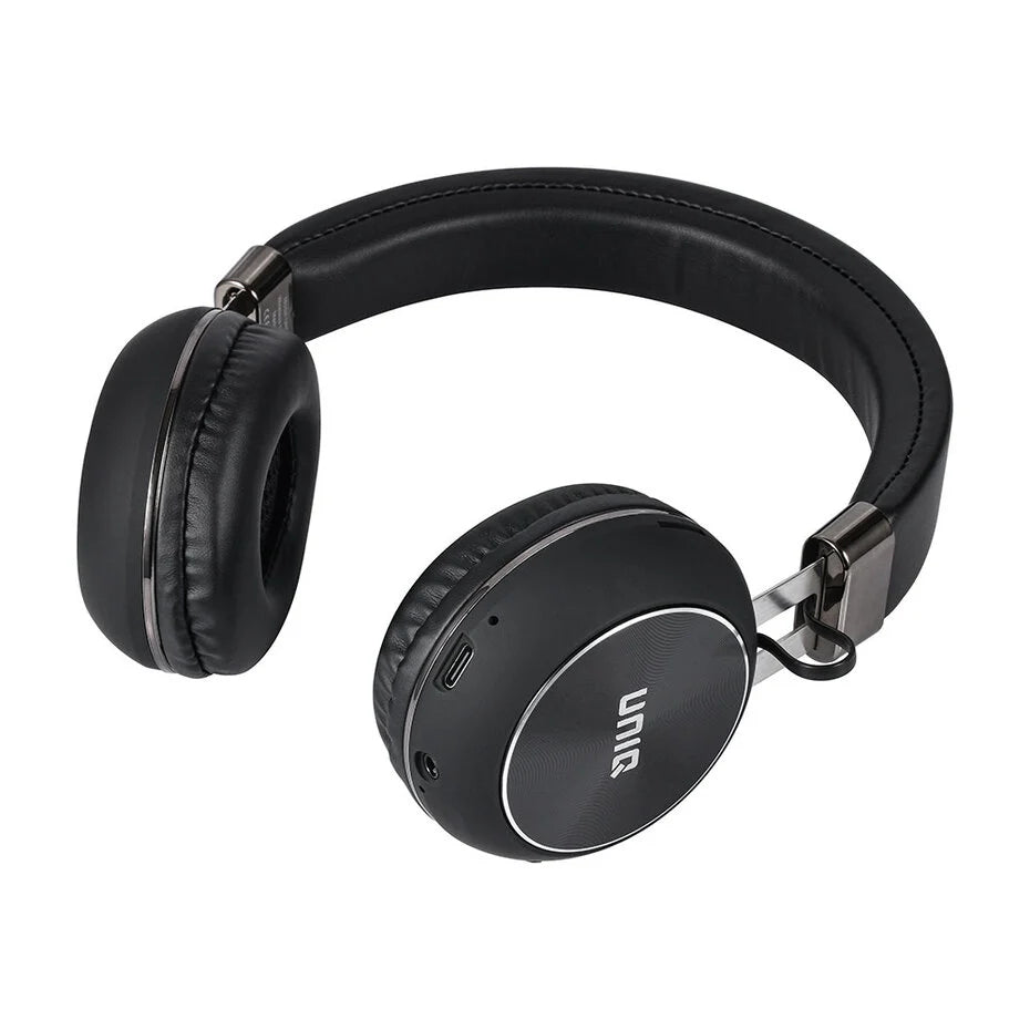UNIQ Wireless Headphone Deep Bass - Round Shape - Black